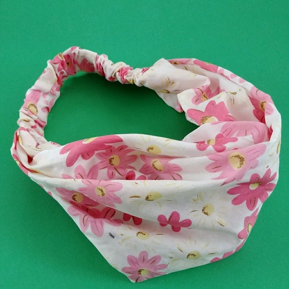 HEADBAND BANDANA WRAP HAIR BAND ELASTIC FLORAL - Picture 3 of 4